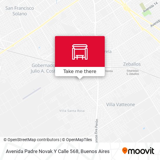 Avenida Padre Novak Y Calle 568 map