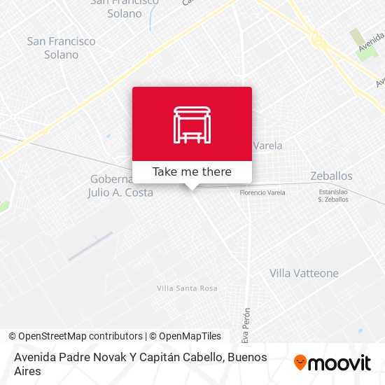 Mapa de Avenida Padre Novak Y Capitán Cabello