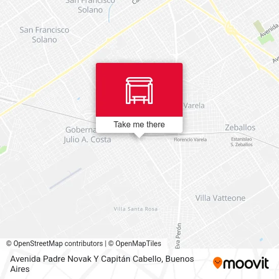 Avenida Padre Novak Y Capitán Cabello map