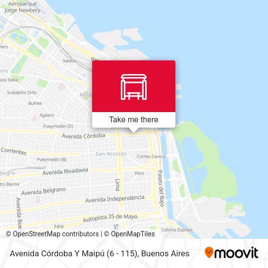 Avenida Córdoba Y Maipú (6 - 115) map