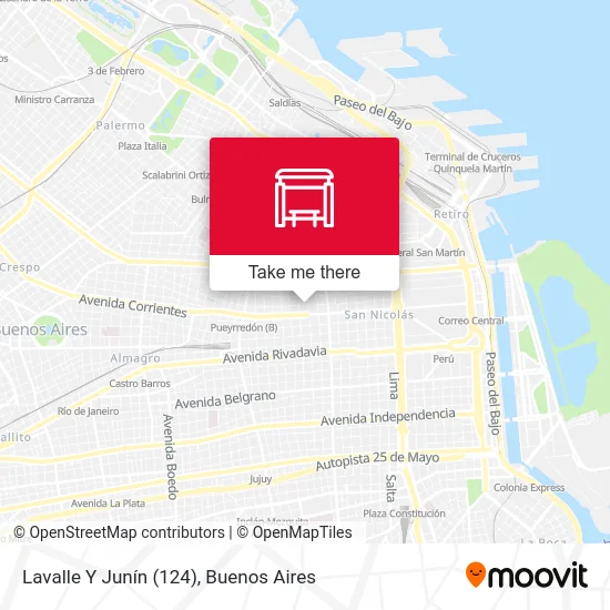 Lavalle Y Junín (124) map