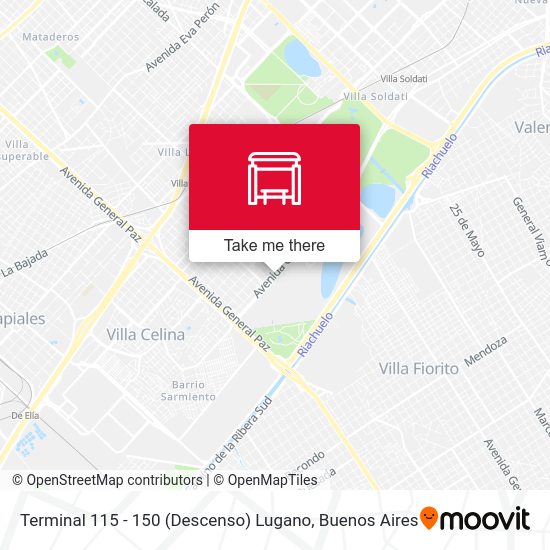 Terminal 115 - 150 (Descenso) Lugano map