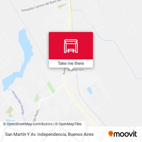San Martín Y Av. Independencia map