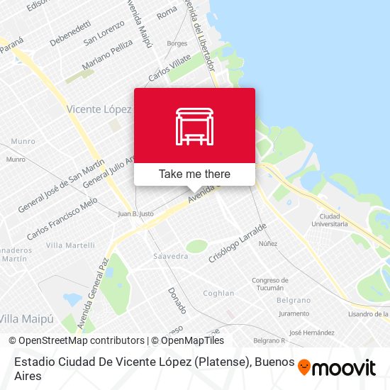 Estadio Ciudad De Vicente López (Platense) map