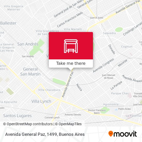 Avenida General Paz, 1499 map