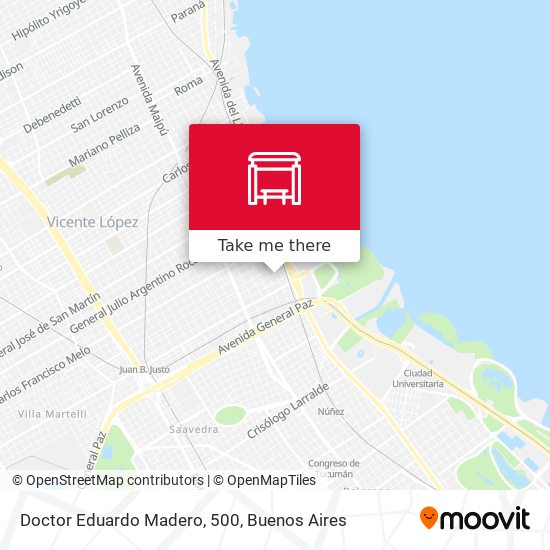 Doctor Eduardo Madero, 500 map