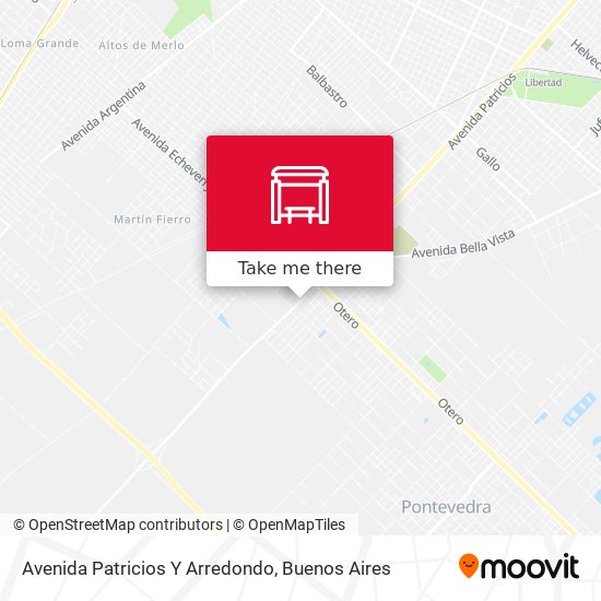 Mapa de Avenida Patricios Y Arredondo