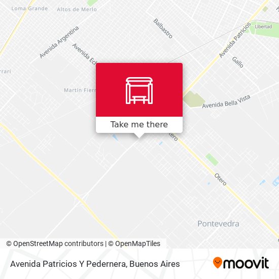 Mapa de Avenida Patricios Y Pedernera