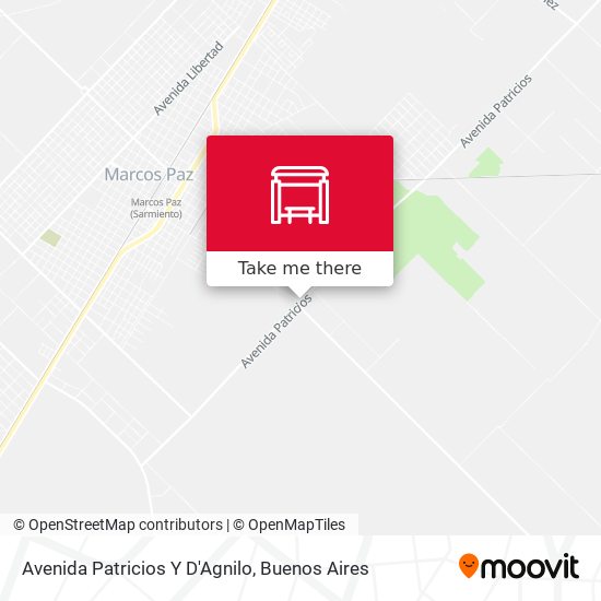 Mapa de Avenida Patricios Y D'Agnilo