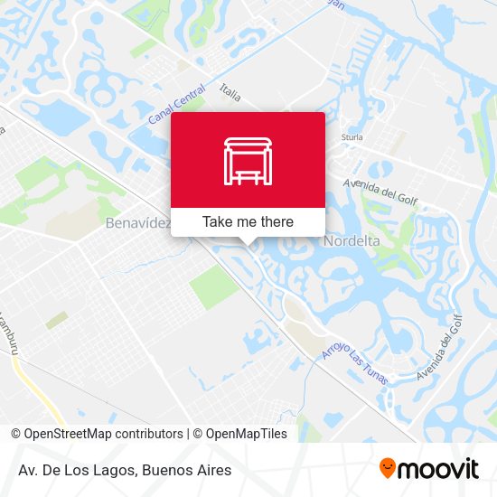Av. De Los Lagos map