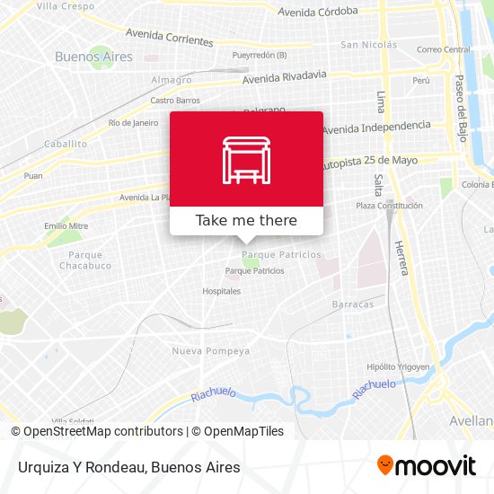 Urquiza Y Rondeau map