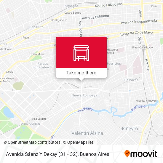 Mapa de Avenida Sáenz Y Dekay (31 - 32)