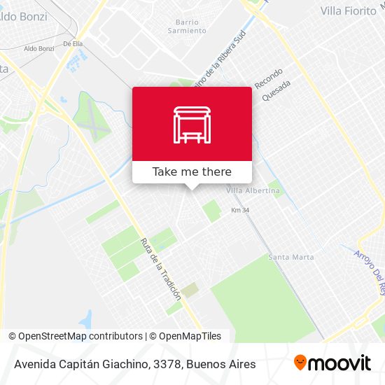 Mapa de Avenida Capitán Giachino, 3378