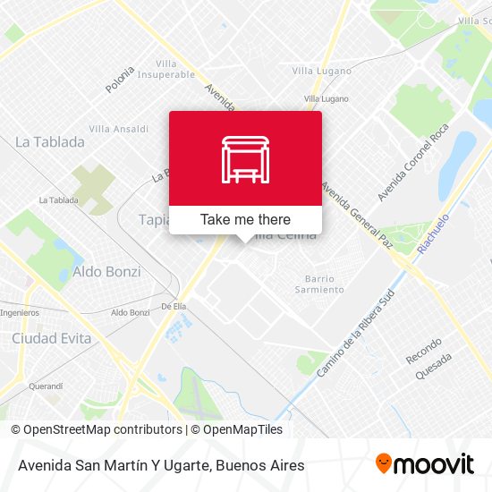 Mapa de Avenida San Martín Y Ugarte