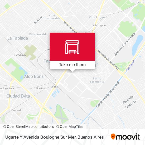Ugarte Y Avenida Boulogne Sur Mer map