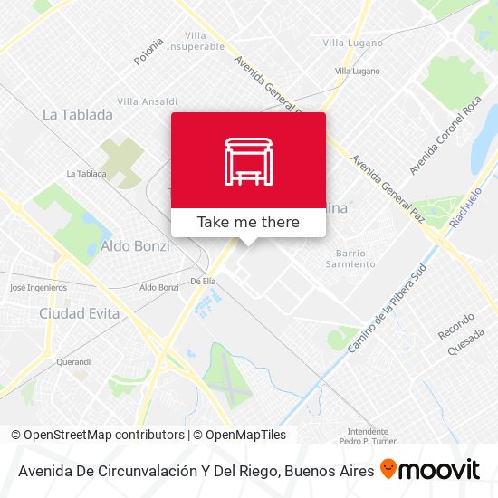 Mapa de Avenida De Circunvalación Y Del Riego