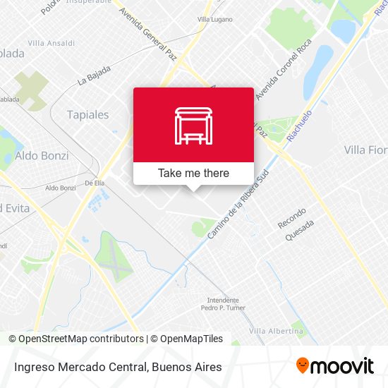 Ingreso Mercado Central map