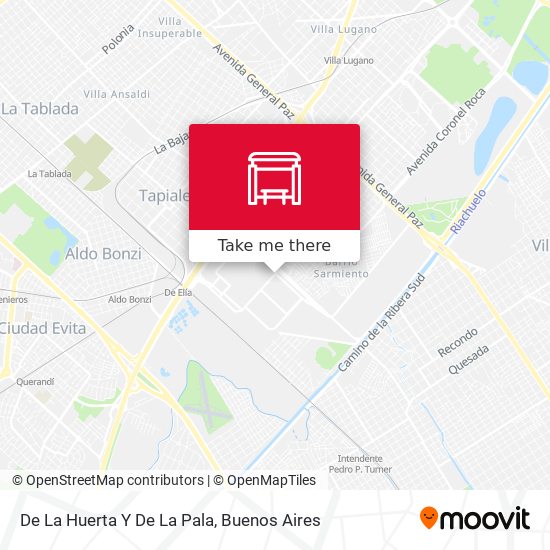 De La Huerta Y De La Pala map