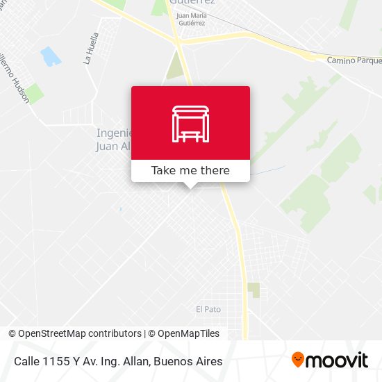Mapa de Calle 1155 Y Av. Ing. Allan