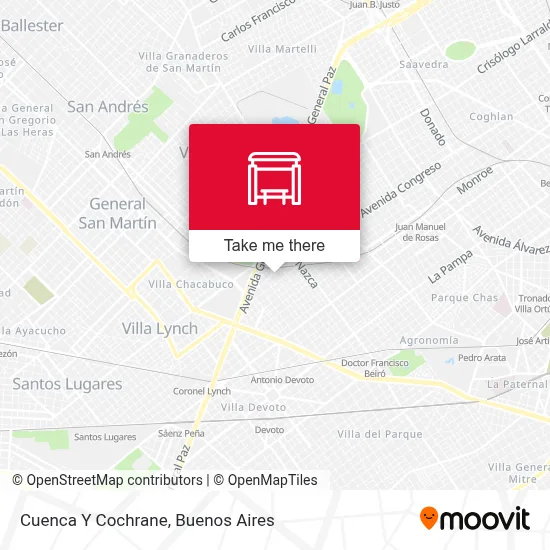 Cuenca Y Cochrane map