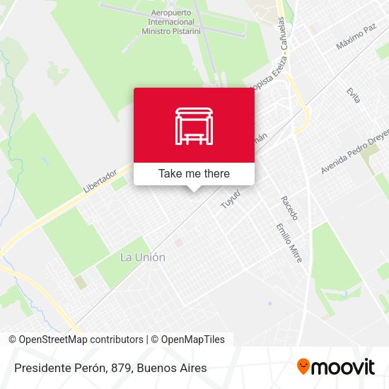 Presidente Perón, 879 map