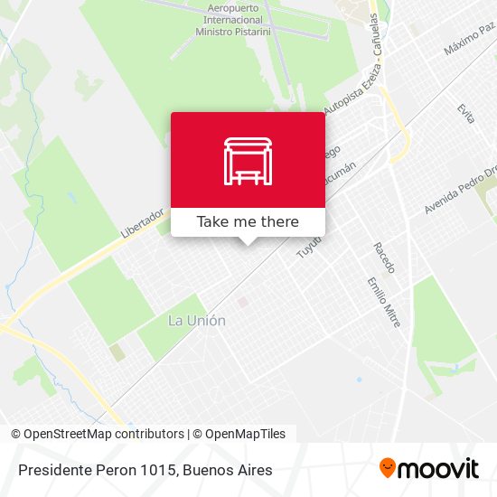Mapa de Presidente Peron 1015