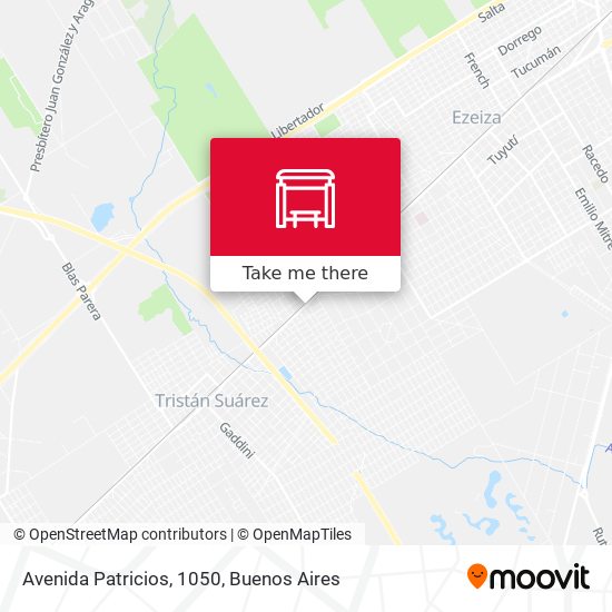 Avenida Patricios, 1050 map