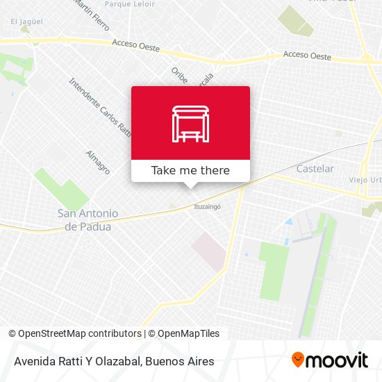 Avenida Ratti Y Olazabal map