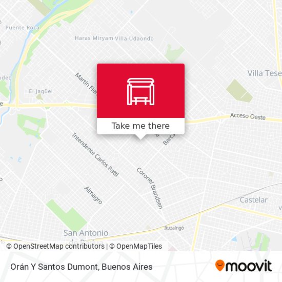 Orán Y Santos Dumont map