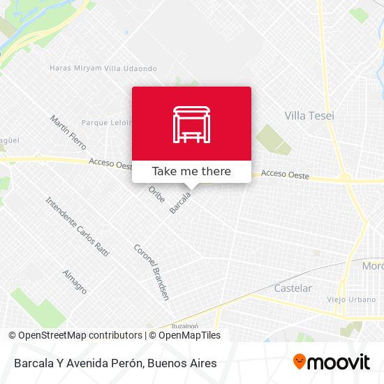 Barcala Y Avenida Perón map
