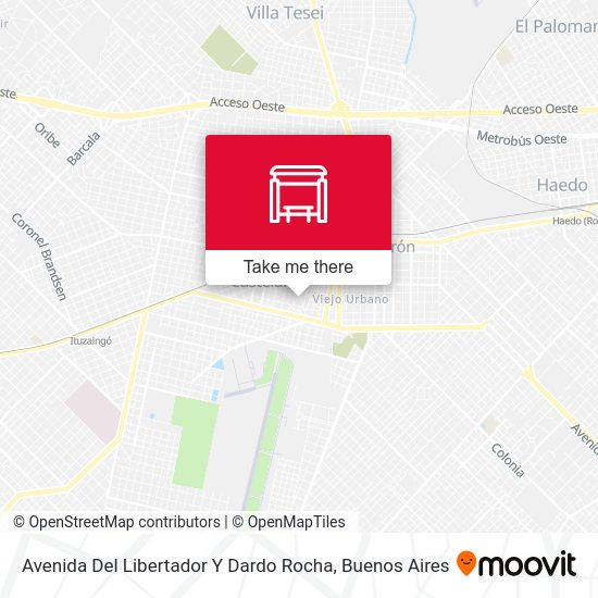 Avenida Del Libertador Y Dardo Rocha map