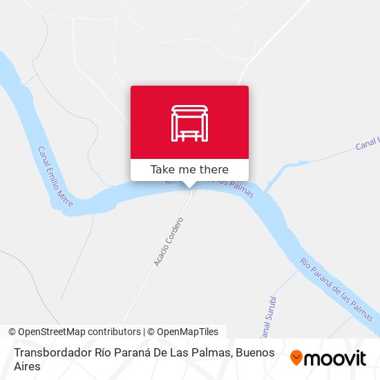 Transbordador Río Paraná De Las Palmas map