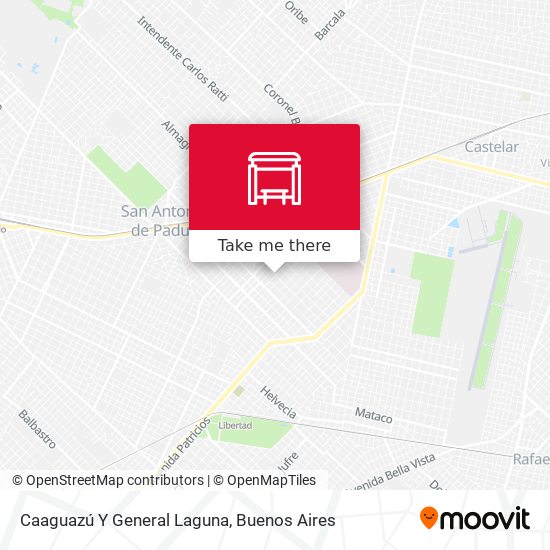 Caaguazú Y General Laguna map