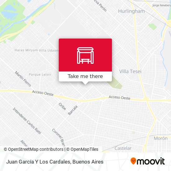 Juan García Y Los Cardales map