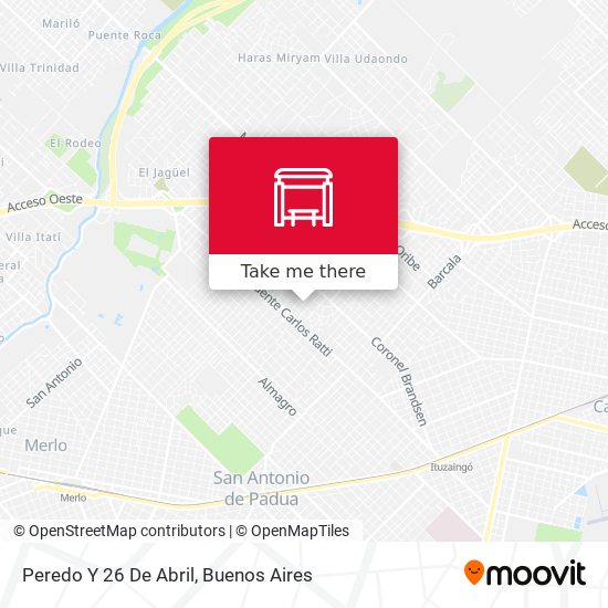 Peredo Y 26 De Abril map