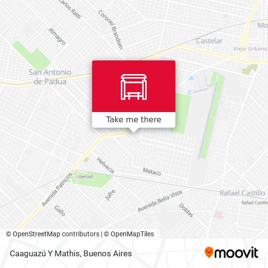 Caaguazú Y Mathis map