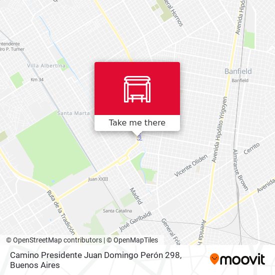 Camino Presidente Juan Domingo Perón 298 map