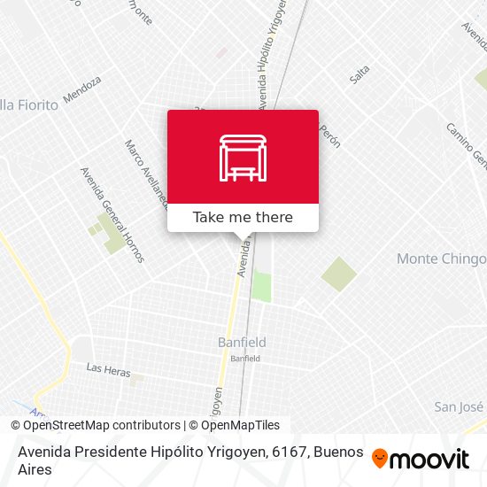 Avenida Presidente Hipólito Yrigoyen, 6167 map