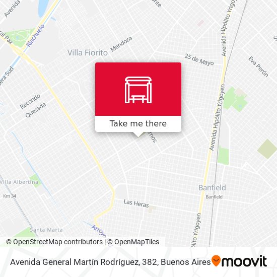 Avenida General Martín Rodríguez, 382 map