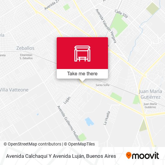 Avenida Calchaquí Y Avenida Luján map