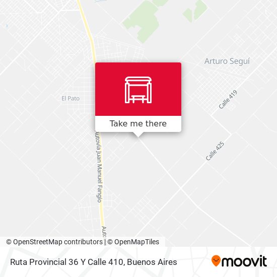 Mapa de Ruta Provincial 36 Y Calle 410