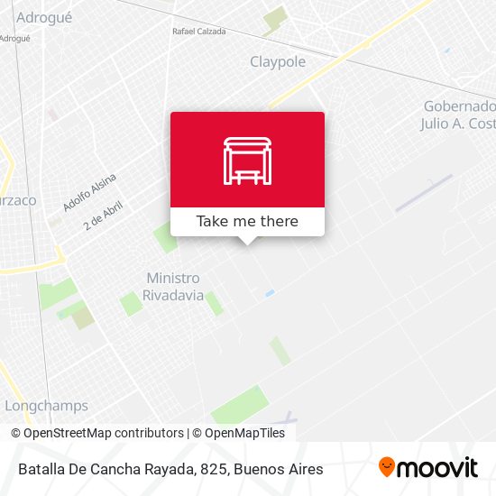Mapa de Batalla De Cancha Rayada, 825