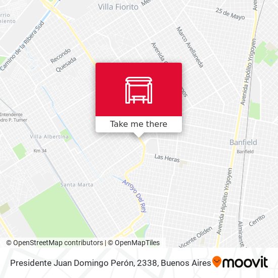 Presidente Juan Domingo Perón, 2338 map