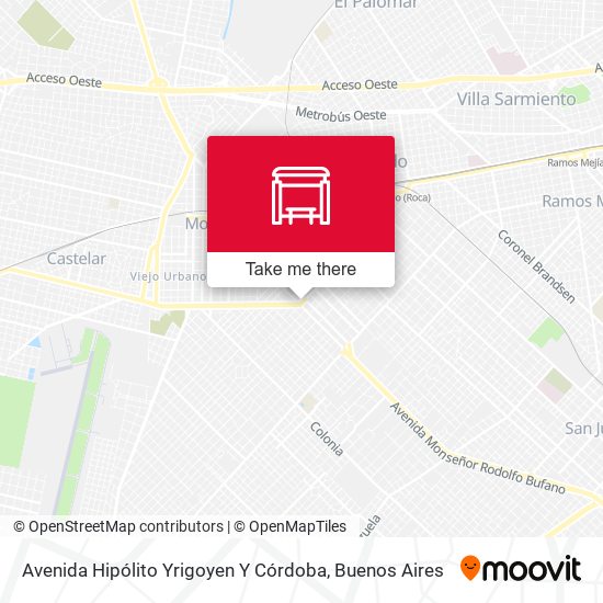 Mapa de Avenida Hipólito Yrigoyen Y Córdoba