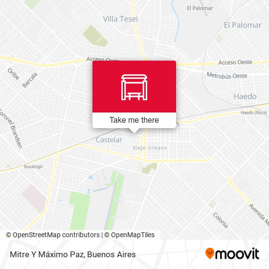 Mitre Y Máximo Paz map