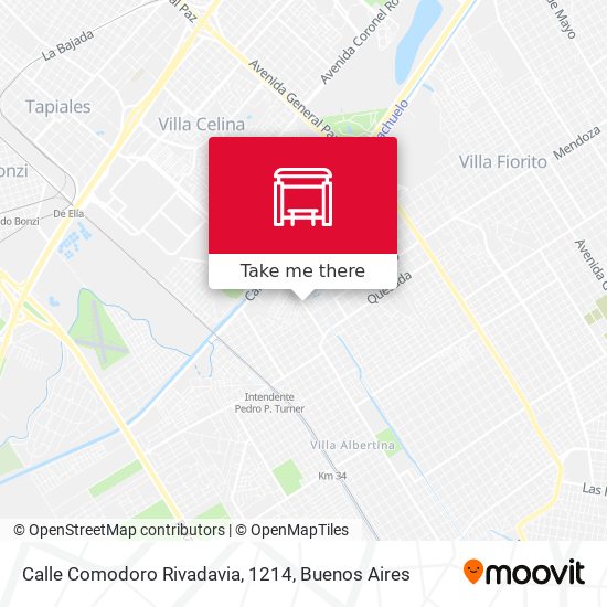 Mapa de Calle Comodoro Rivadavia, 1214