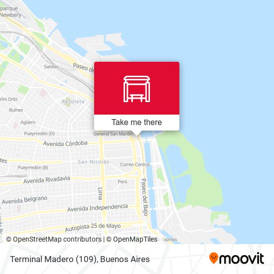 Terminal Madero (109) map
