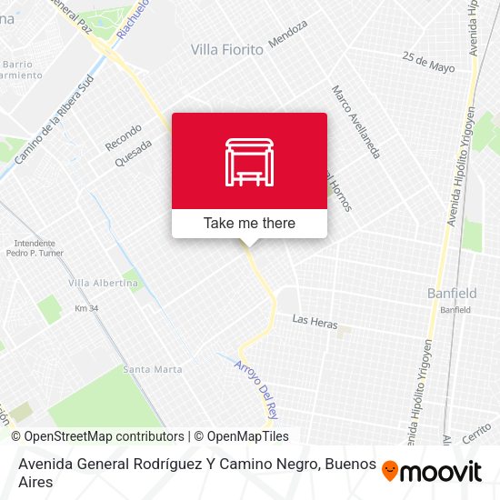 Avenida General Rodríguez Y Camino Negro map