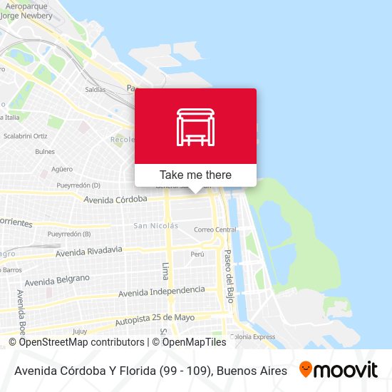 Avenida Córdoba Y Florida (99 - 109) map