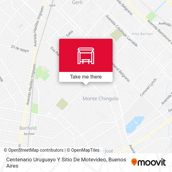 Centenario Uruguayo Y Sitio De Motevideo map